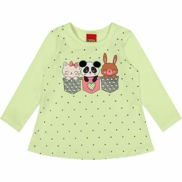 207901 Blusa Manga Longa  PANDA  1 ao 3  Kyly