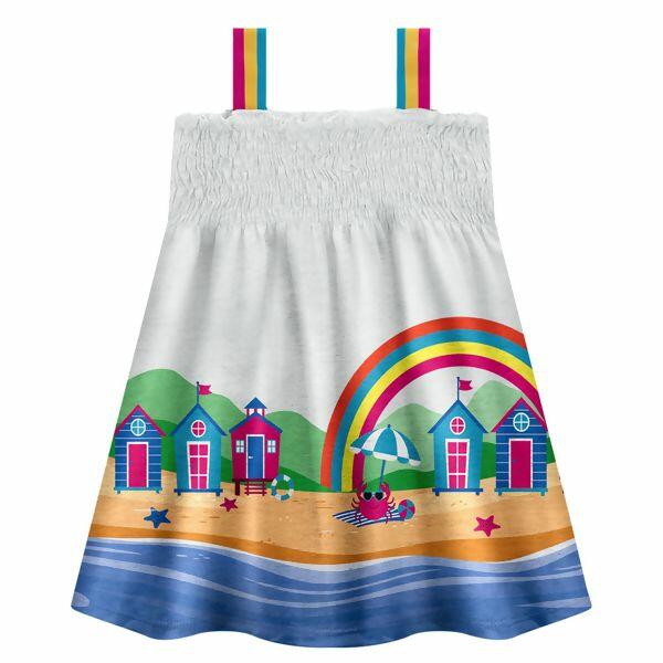 Vestido Infantil Meia Malha  PRAIA  4 ao 8  Kyly |  Ref. 112055