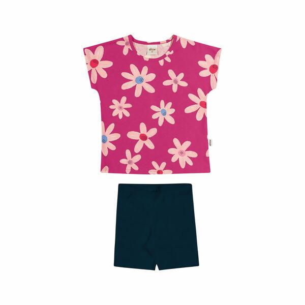 Conjunto Infantil Feminino  Flores  1 ao 3   Elian   |  231839      VE2023