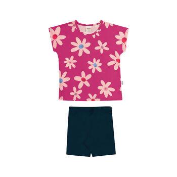 Conjunto Infantil Feminino  Flores  1 ao 3   Elian   |  231839      VE2023